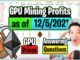 GPU Mining Profits as of 12/5/21 | GPU Prices | Answering Questions